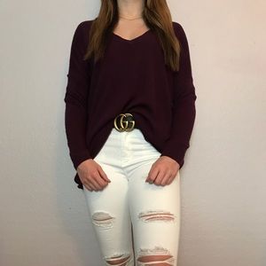 The impeccable pig maroon sweater